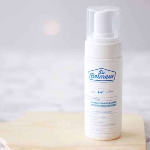 SRM dạng bọt  The Face Shop DR.BELMEUR clarifying bubble.