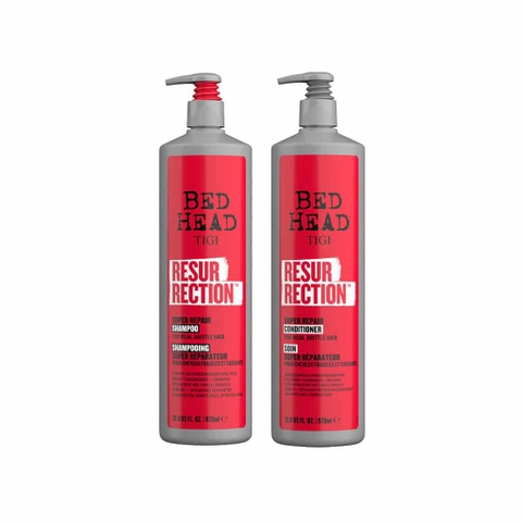 Bộ Dầu Gội Xả Phục hồi hư tổn, siêu mượt Tigi Đỏ Resurrection 750ml