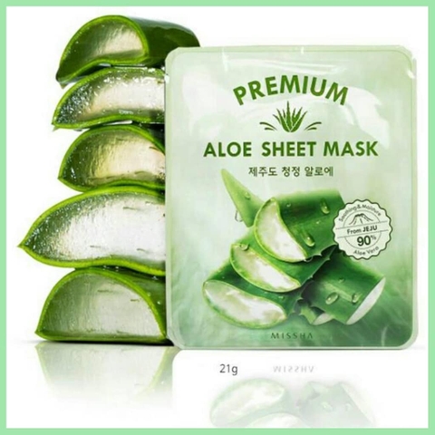 Mặt nạ Missha Premium Aloe Sheet Mask.