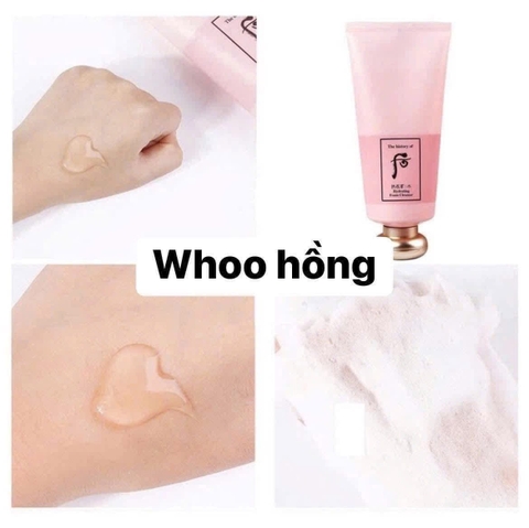 Sữa rửa mặt sạch sâu không khô da đông y Whoo hồng Hydrating foam cleanser