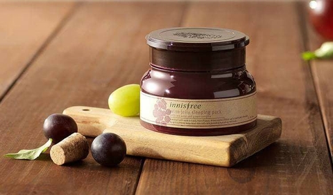 Mặt nạ ngủ rượu vang Innisfree Wine Jelly Sleeping Pack – 이니스프리 와인 젤리 슬리핑 팩