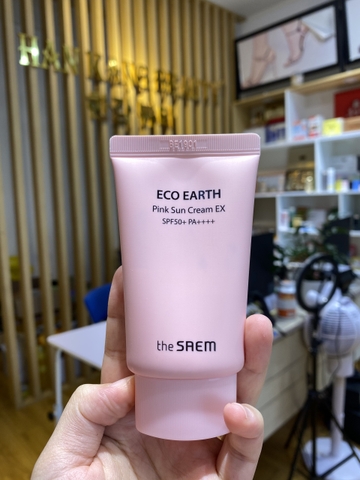 Kem chống nắng nâng tông The Saem Eco Earth Power SPF 50+PA++++