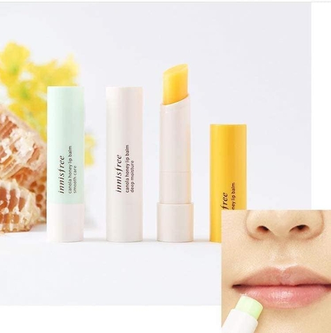 Son Dưỡng Innisfree Canola Honey Lip Balm Deep Moisture.