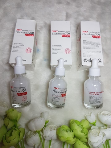 Huyết Thanh Trắng Da 7Day Whitening Program Glutathione 700 V-ample.