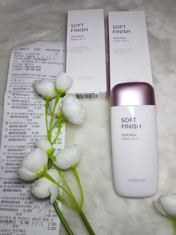 Kem Chống Nắng Missha Soft Finish Sun Milk SPF50+ PA+++ (hồng)