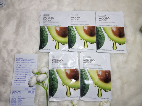 Mặt Nạ Bơ Phục Hồi Ẩm Tối Ưu THE FACE SHOP REAL NATURE AVOCADO FACE MASK