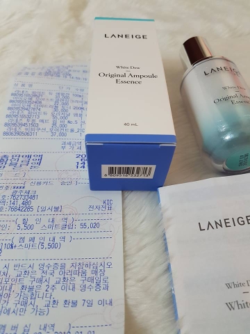 Tinh chất dưỡng trắng da cao cấp Laneige White Dew Original Ampoule Essence.