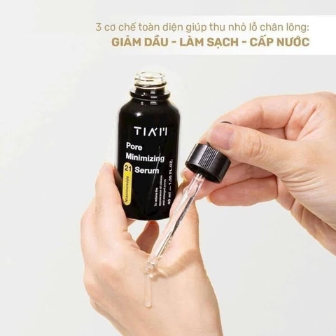 Serum Kiềm Dầu, Thu Nhỏ Lỗ Chân Lông TIA'M Pore Minimizing 21 Niacinamide 20% + Zinc 1% 40ml