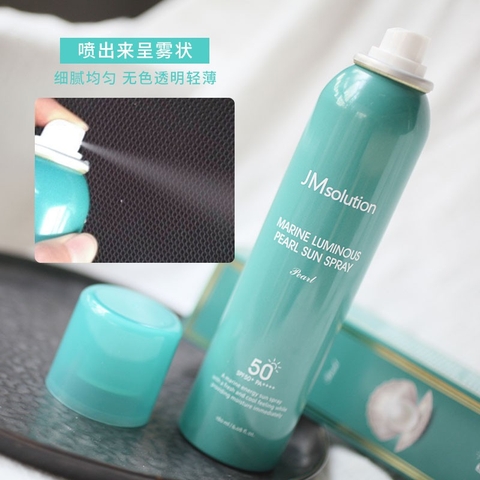 Xịt Chống Nắng trắng da JM Solution Marine Luminous Pearl Sun Spray SPF 50+/PA ++++