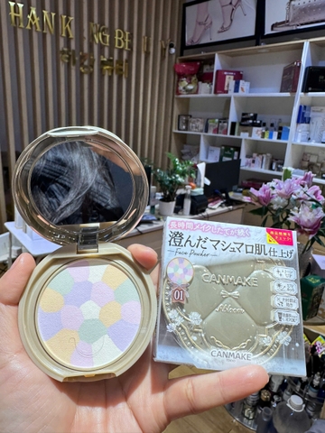 Phấn Phủ Đa Sắc Nâng Tông Kiềm Dầu Chỉnh Sắc Tố Da Canmake Marshmallow Finish Powder Abloom Nhật Bản 4g
