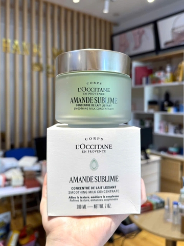 Kem Dưỡng Thể Hạnh Nhân Cấp Ẩm, Săn Chắc, Thư Giãn Da L'Occitane Amande Milk Concentrate 200ml