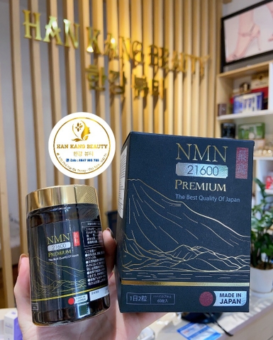 Viên uống NMN Premium 21600 Nhật Bản 60 viên tăng cường tuổi thọ cho làn da trẻ mãi không già