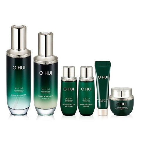 Bộ Serum Ohui xanh chống lão hóa Ohui Prime Advancer Ampoule Serum Special Set 7sp