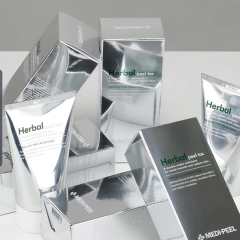 Mặt nạ thải độc tẩy da chết trắng da, giảm mụn Medi-Peel Herbal Peel Tox Mask 120ml
