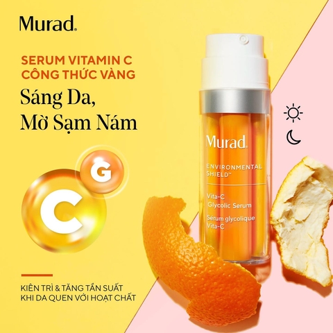 Tinh chất hỗ trợ sáng da, làm đều màu da Murad Vita-C Glycolic Serum 30ml