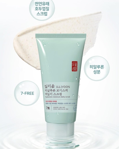 Tẩy da chết toàn thân illiyoon hyaluronic moisture daily scrub.