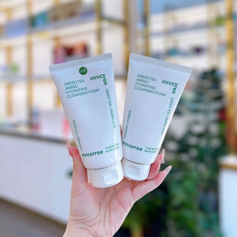 Sữa Rửa Mặt Trà Xanh Innisfree Amino Hydrating Cleansing Foam 150g ( Mẫu Mới )