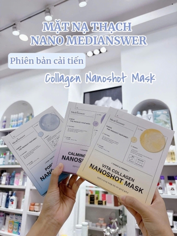 Mặt nạ thạch căng bóng da Medianswer Collagen Nanoshot Mask 37g (3 dòng)-có VAT