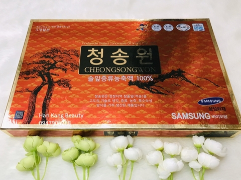 Tinh Dầu Thông Đỏ Cao Cấp  CheongSongWon SamSung Hàn Quốc 180 viên