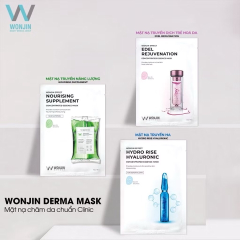Mặt Nạ Cấp Ẩm, Hỗ Trợ Dưỡng Sáng Wonjin Effect Concentrated Essence Mask (có VAT)