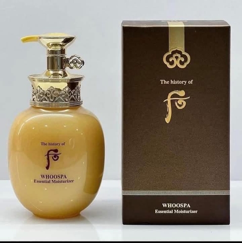 Dưỡng thể trắng da, mềm mịn, không bết dính thảo dược Hoàng cung Whoo Spa Essential Moisturizer 220ml