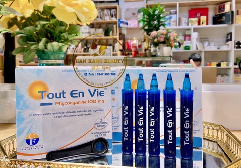 Nước uống Tảo Phycovitc Phycocyanline 100mg Pháp 14 ống x 10ml