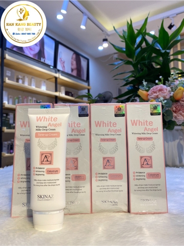 Kem dưỡng ban ngày white angel skinnaz ( dưỡng trắng nâng tông k bết dính)