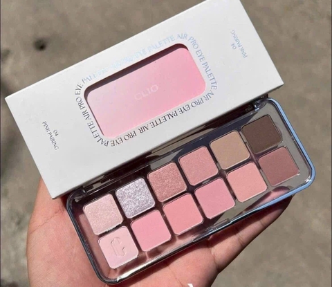 Bảng mắt 12 ô Clio Air Pro Eye Palette - 04 Pink Pairing (Tone hồng và tím nhạt)