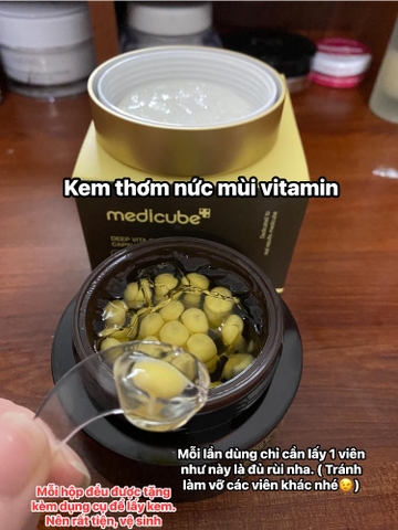 Kem Dưỡng Viên Nang Sáng Da, Mờ Thâm Medicube Deep Vita C Capsule Cream 55g