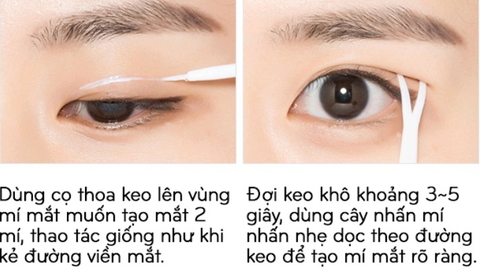 Gel kích mí, dán mi missha secret lash glue clear