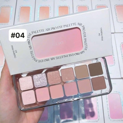 Bảng mắt 12 ô Clio Air Pro Eye Palette - 04 Pink Pairing (Tone hồng và tím nhạt)