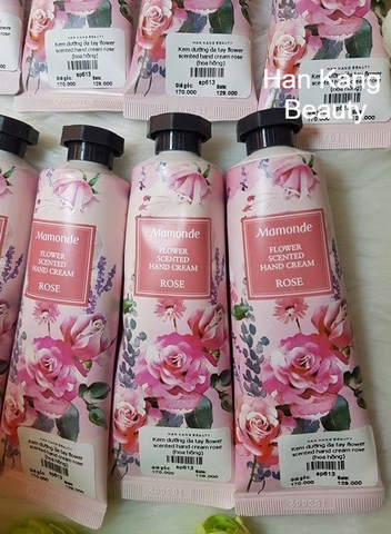 Kem dưỡng da tay flower  scented hand cream rose (hoa hồng)