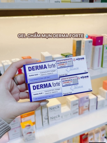 Gel ngừa mụn trứng cá, ngừa thâm, mờ sẹo, dưỡng da  Derma Forte Advanced tuýp 15g