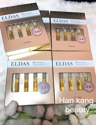 Tế bào gốc Eldas( Hộp mini 4 ống ) trẻ hóa da, mờ thâm nám, cấp ẩm sâu