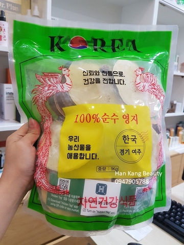 Nấm Linh Chi Kana Nongsan Hàn Quốc Túi 1 kg (Lá to)