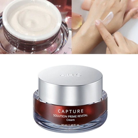 Kem dưỡng ẩm trắng da, mờ thâm nám AHC Capture  Solution Prime Revital Cream