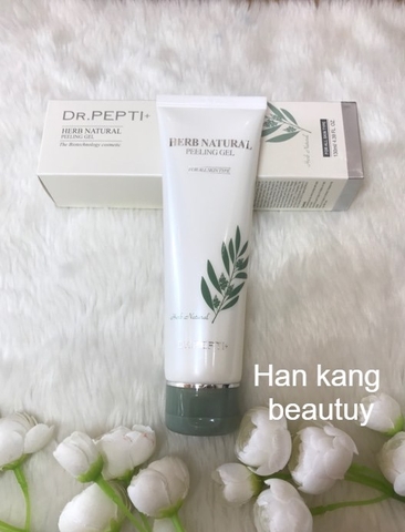 Tẩy Da Chết mịn và sáng da Dr Pepti Herb Natural Peeling Gel