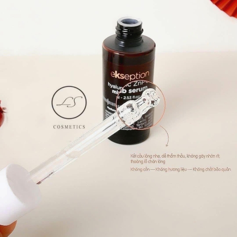 Tinh Chất Hỗ Trợ Giảm Mụn Và Giảm Dầu Thừa Trên Da Ekseption Hyaluronic Znpca Mixlab Serum 75ml