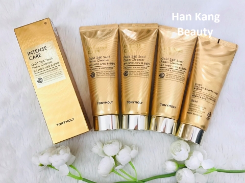 Sữa rửa mặt sáng da, phục hồi da tổn thương Tonymoly gold 24k