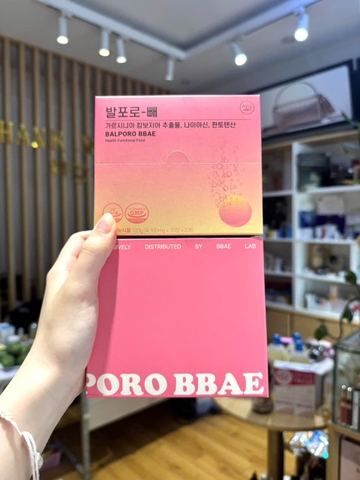 Viên sủi chuyển hoá chất béo Balporo BBae Hàn Quốc, hỗ trợ giảm cân, dưỡng da sáng mịn, phân phối độc quyền bởi BBae Lab(có VAT)