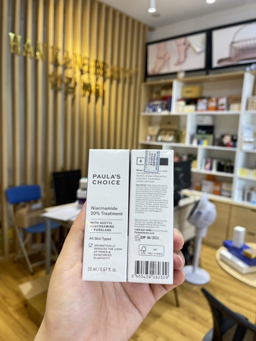 Tinh chất trị mụn, xử lý bã nhờn, thu nhỏ lỗ chân lông, mờ thâm Paula's Choice Clinical Niacinamide 20% Treatment