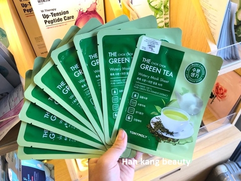 Mặt nạ trà xanh kháng khuẩn mờ vết thâm Green Tea Tonymoly