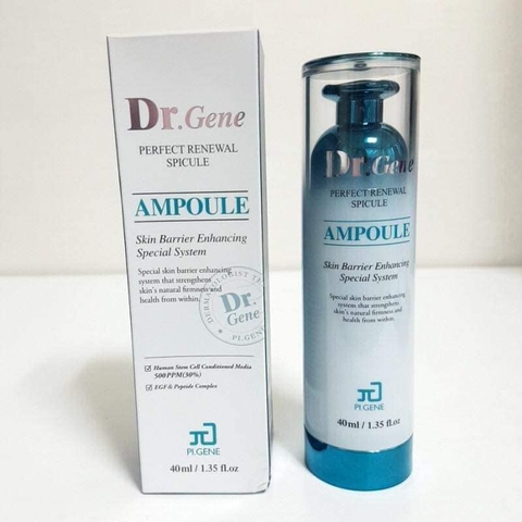 Tinh chất tế bào gốc trẻ hóa, tái tạo, làm trắng sáng da Dr.Gene Perfect Renewal Spicule Ampoule Pi.Gene 40ml