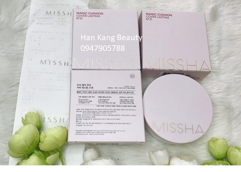 Phấn magic cushion cover lasting N021 ( mỏng mịn lâu trôi)