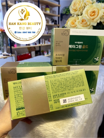 Viên uống giảm cân VITAL BEAUTIE Metagreen ( Bản nội địa 90 viên )