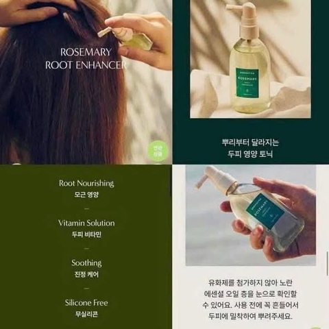 Xịt Dưỡng Tóc Và Da Đầu Hương Thảo AROMATICA Rosemary Root Enhancer 100ml