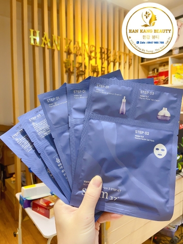 Mặt nạ cấp nước & giảm nếp nhăn 3 bước Sum (Sum Water-full Timeless Water Gel Mask 3 step kit)