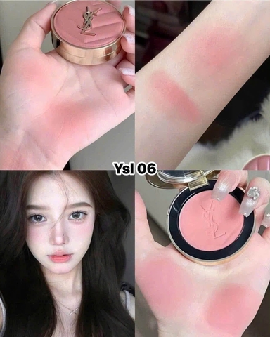 Phấn Má Hồng Yves Saint Laurent YSL Make Me Blush Bold Blurring Blush-06 Rose Haze Màu Hồng Cam Đất