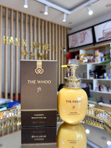 Dưỡng thể trắng da, mềm mịn, không bết dính thảo dược Hoàng cung Whoo Spa Essential Moisturizer 220ml