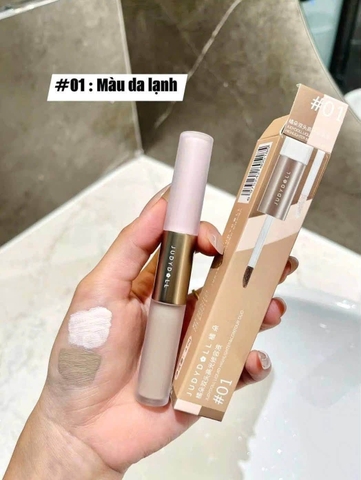 Kem Tạo Khối & Bắt Sáng, Che Khuyết Điểm, Lót Môi 2 Đầu Judydoll Liquid Highlighter&Contour Dou  3,2g 